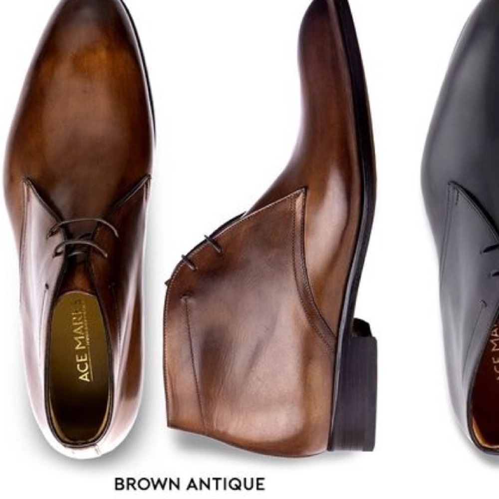 Ace Marks Antique Brown Lorenzo Chukka Boots